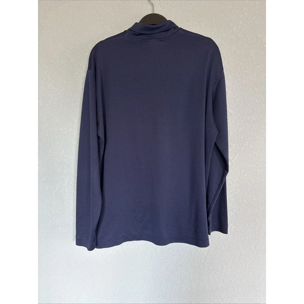Vintage Patagonia Shirt Mens L Capilene Turtleneck Base Layer Navy Blue USA